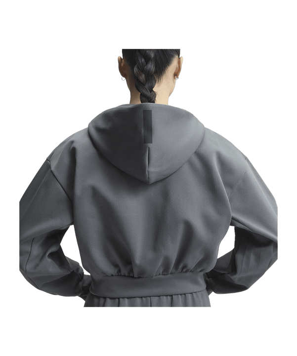adidas Cropped Veste à capuche Femmes Gris - gris