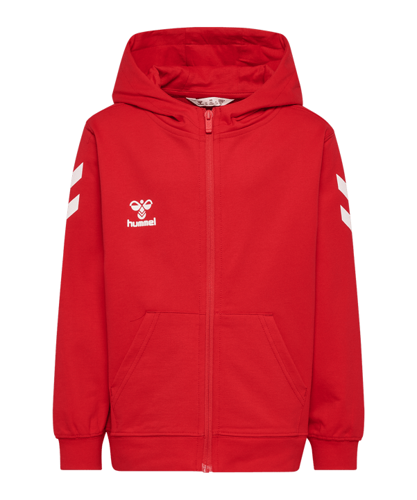 Hummel Go 2.0 Chevron Kapuzenjacke Kids Rot F3062 - rot