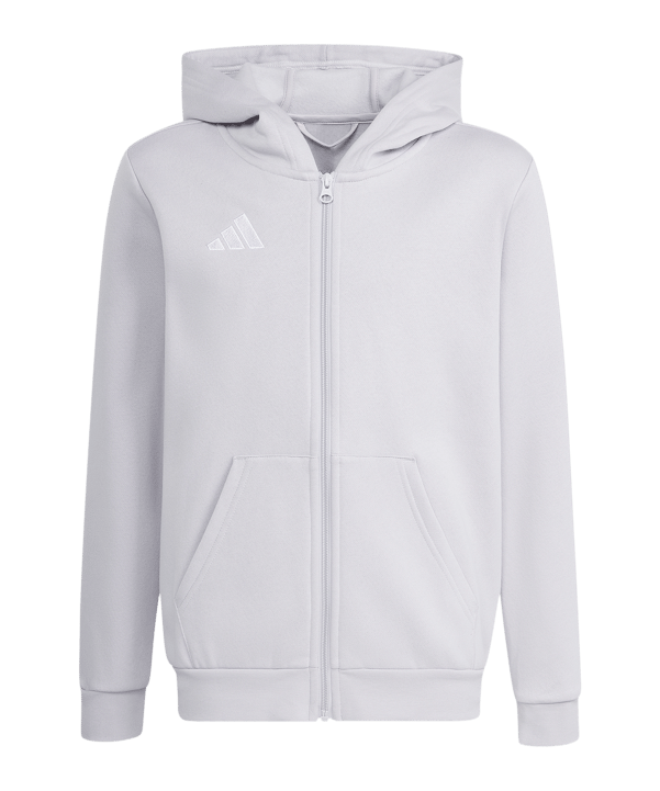 adidas Entrada26 Kapuzenjacke Kids Grau - grau