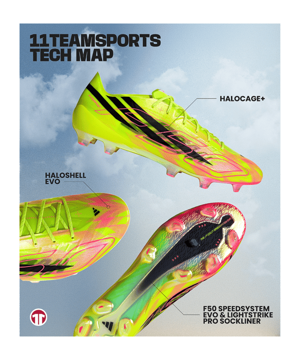 adidas F50 Hyperfast EVO FG Too Light jaune - jaune