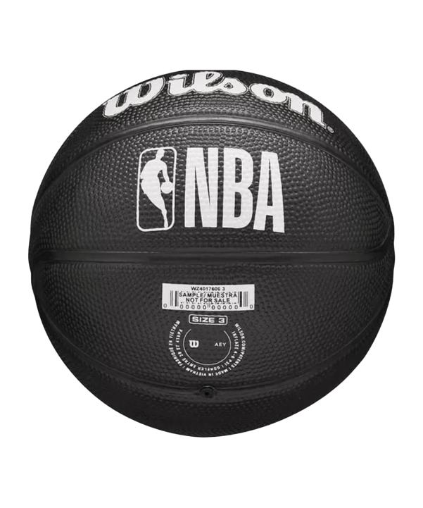 Wilson NBA TEAM TRIBUTE MINI MIL BUCKS Indoorball Schwarz - schwarz