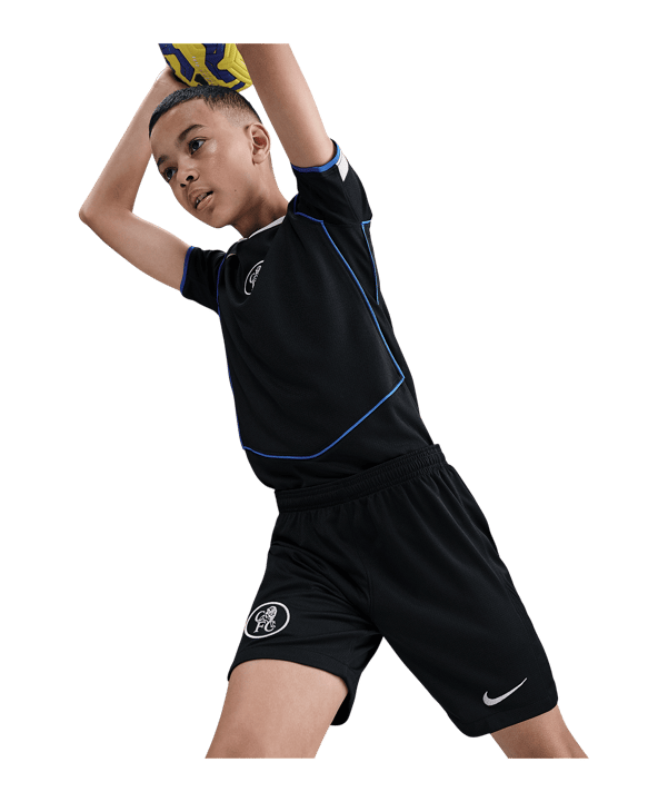 Nike FC Chelsea London Short 3rd 2025/2026 Kids Schwarz F010 - schwarz