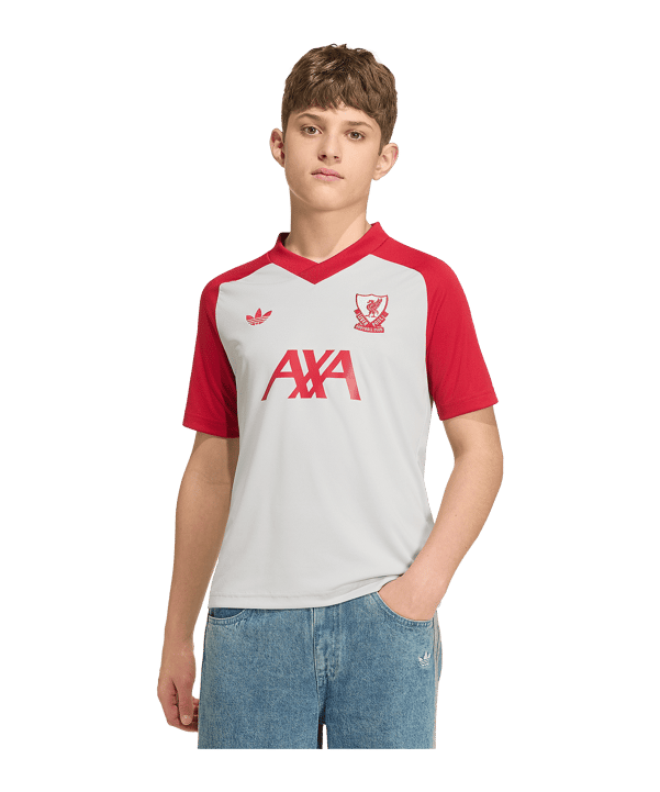 adidas FC Liverpool Pre Match Maglietta 2026/2027 Bambini Grigio - grigio