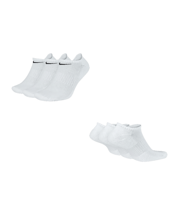 Nike Everyday Cushion No-Show Socken 3er Pack F100 - weiss
