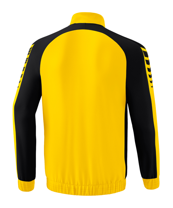Erima Six Wings Präsentationsjacke Gelb Schwarz - gelb