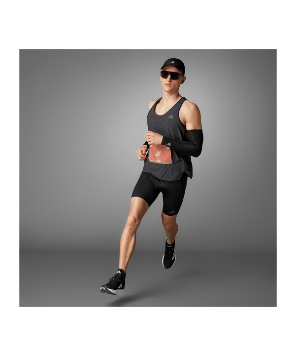 adidas Adizero Running Short Leggings Black - schwarz