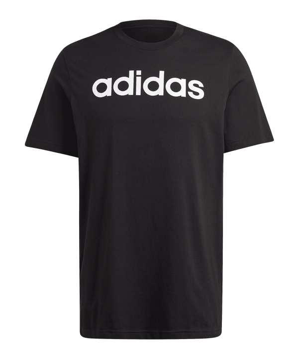 adidas Essentials Embroidered Logo T-Shirt Schwart - schwarz