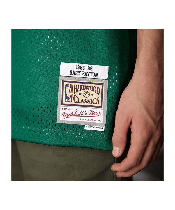 Mitchell and Ness NBA Seattle Supersonics 1995-1996 Gary Payton Swingman Trikot Grün - gruen