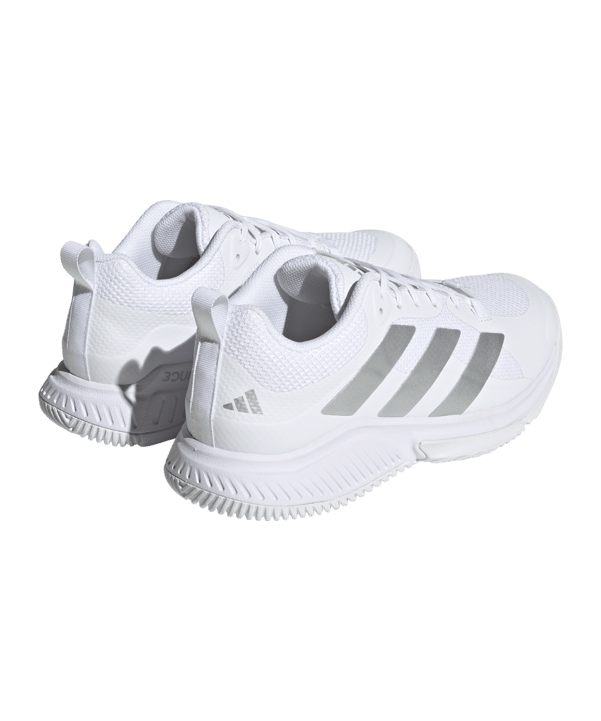 adidas Court Team Bounce 2.0 Damen Weiss Silber - weiss