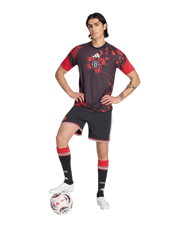 adidas Manchester United Pre Match Trikot 2026/2027 Rot - rot