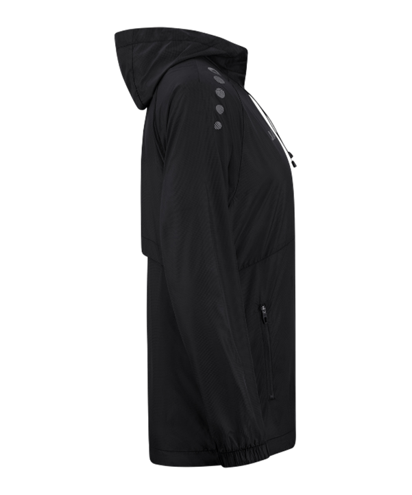 JAKO Flow Lightweight Jacke Kids Schwarz F800 - schwarz