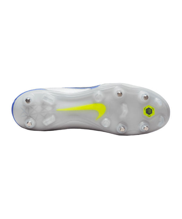 Nike Tiempo Legend IX Recharge Elite SG-Pro AC Grau Gelb Blau F075 - grau