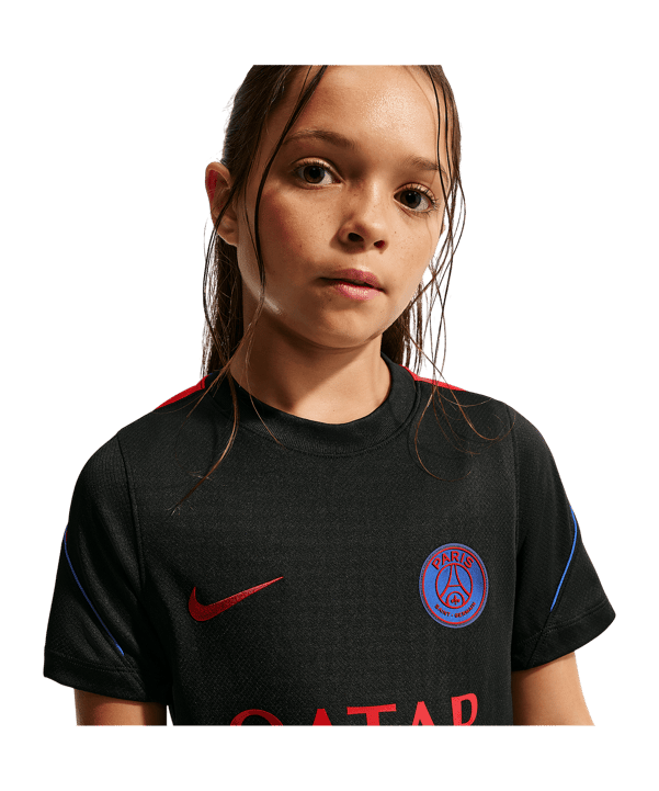 Nike Paris Saint-Germain Strike Trainingsshirt Kinder Schwarz F010 - schwarz