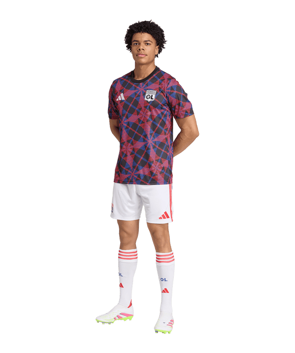 adidas Olympique Lyon Prematch T-Shirt 2025/2026 Schwarz - schwarz