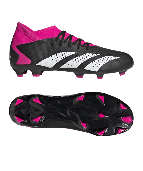 adidas Predator Accuracy.3 FG Own Your Football Schwarz Weiss Pink - schwarz