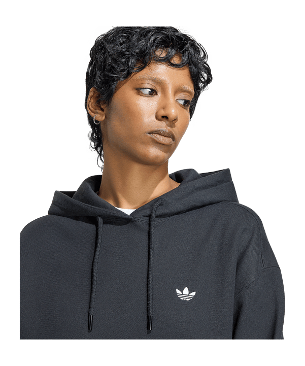adidas Originals Essentials Loose French Terry Hoody Damen Schwarz - schwarz