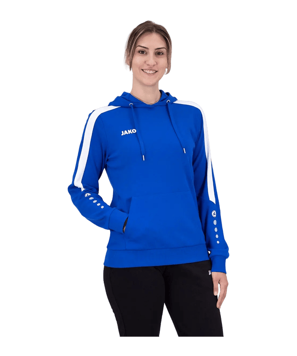 JAKO Power Hoody Dames Blauw K400 - blauw
