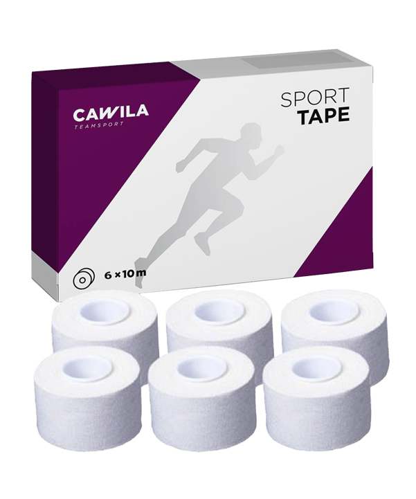 Cawila Sporttape ECO 3,8cm x 10m 6er Set Weiss - weiss