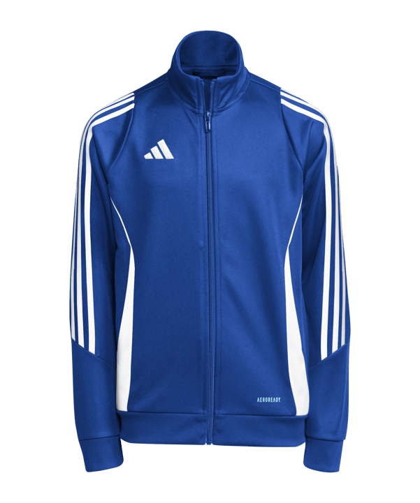 adidas Tiro 24 Trainingsjacke Kids Blau Weiss - blau