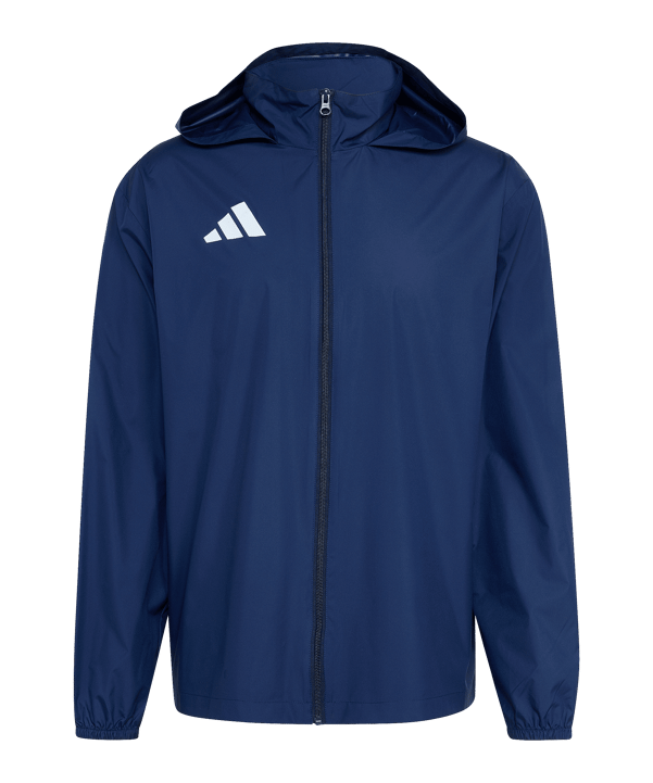 adidas Entrada 26 Regenjacke Dunkelblau - weiss