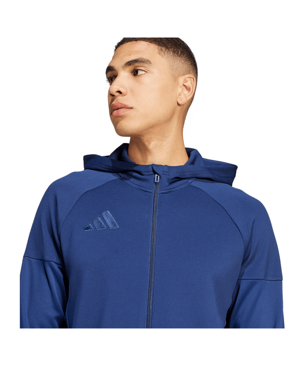 adidas Tiro 25 Travel Kapuzenjacke Blau - blau