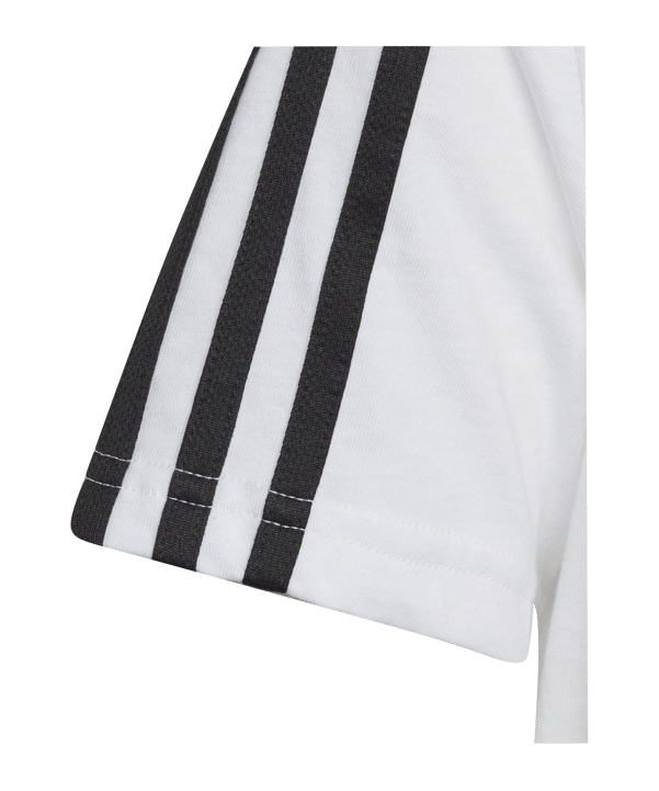 adidas 3S T-Shirt Kids Weiss Schwarz - weiss