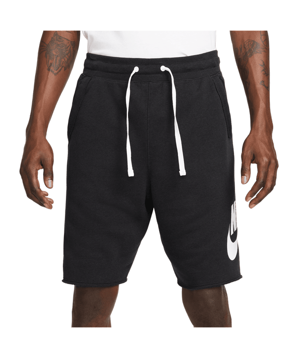 Nike Club Alumni Short Schwarz Weiss F010 - schwarz