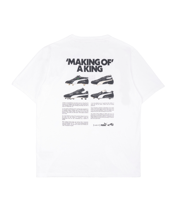 PUMA AOF Making of a King T-Shirt Weiß F03 - weiss