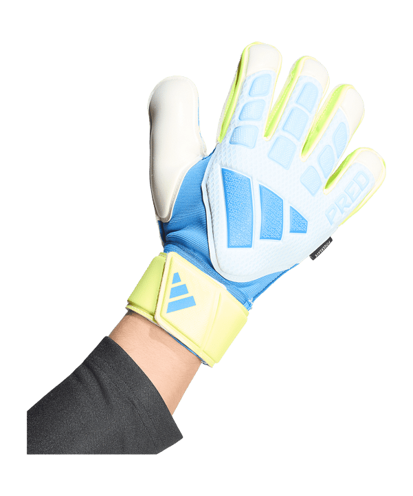 adidas Predator Match Fingersave Torwarthandschuhe Blau - blau