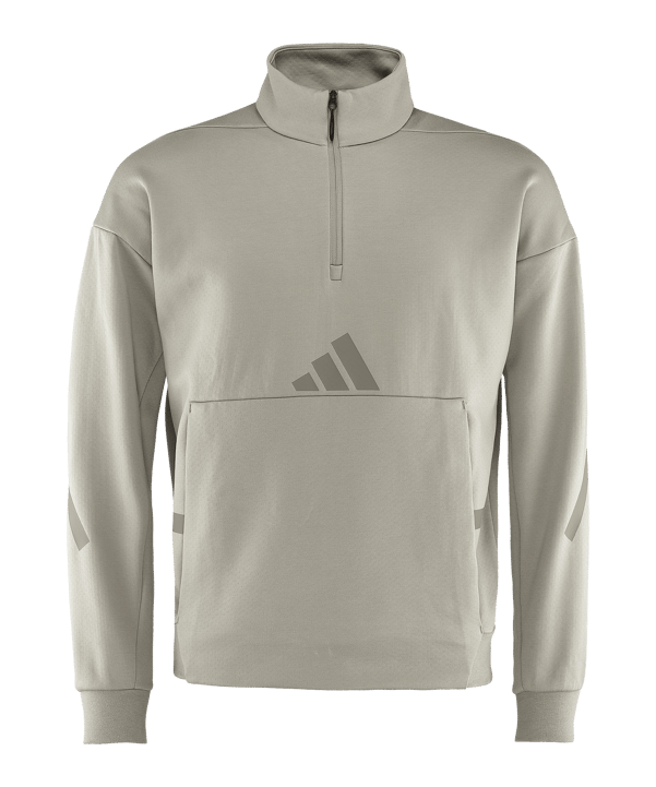adidas FC Schalke 04 HalfZip Sweatshirt Beige - beige