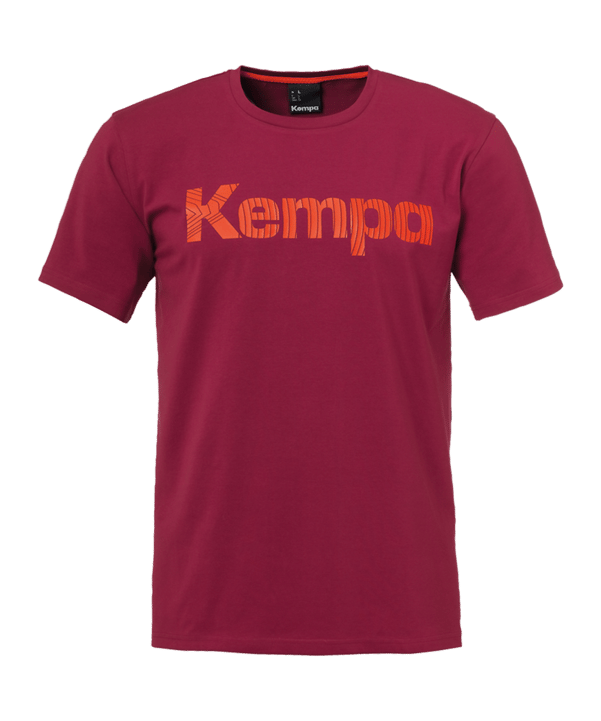 Kempa Graphic T-Shirt Kids Dunkelrot F11 - rot