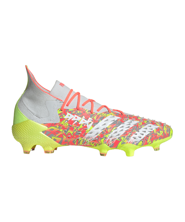 adidas Predator FREAK.1 FG NumbersUp Grau Gelb Rot - grau