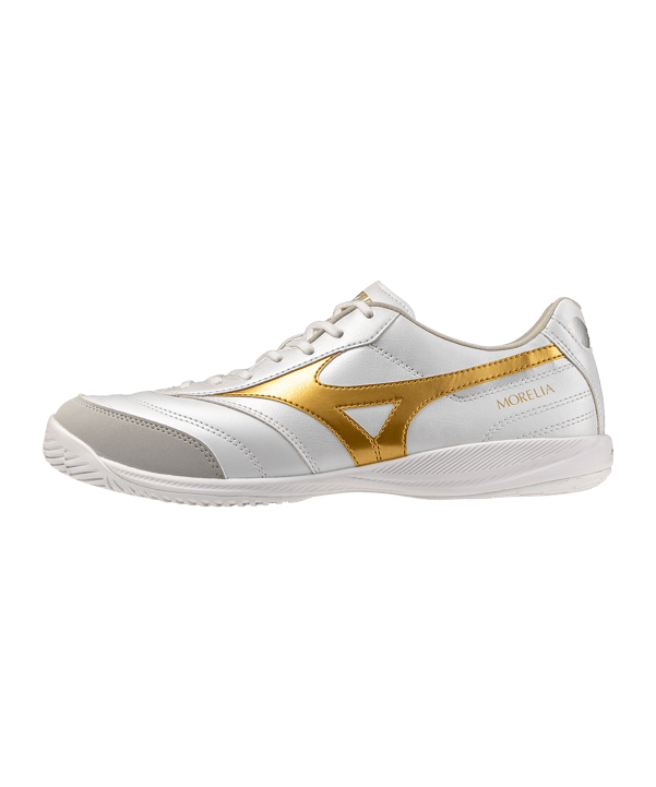 Mizuno Morelia Sala Pro IN Bright Gold Weiß F50 - weiss