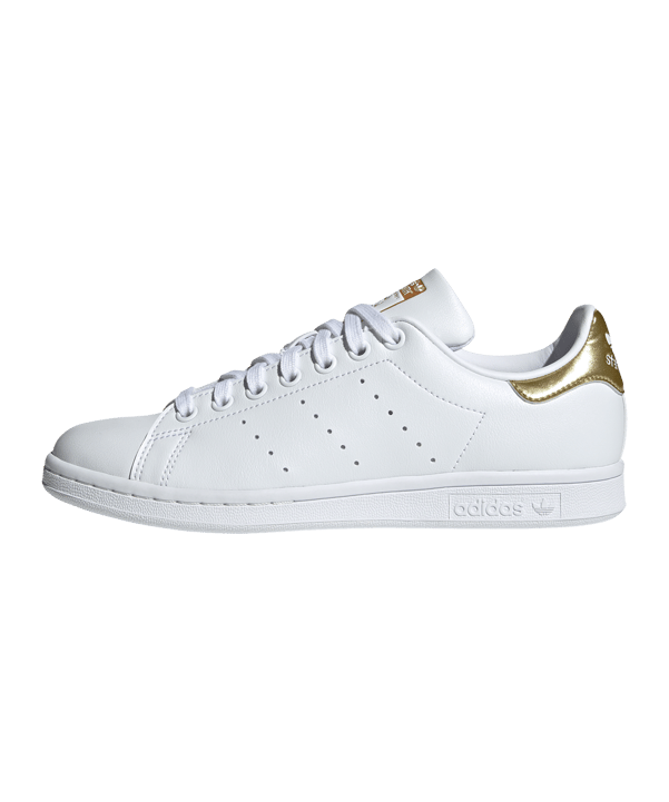 adidas Originals Stan Smith Damen Weiss Gold - weiss