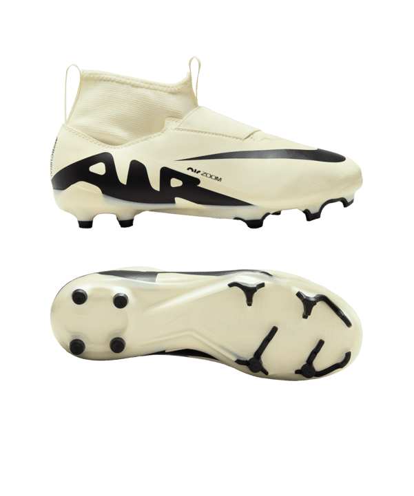 Nike Jr Air Zoom Mercurial Superfly IX Academy FG/MG Mad Ready Kids Beige Schwarz F700 - beige