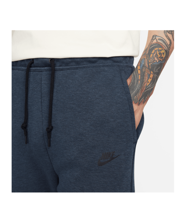 Nike Tech Fleece Jogginghose Blau Schwarz F473 - blau