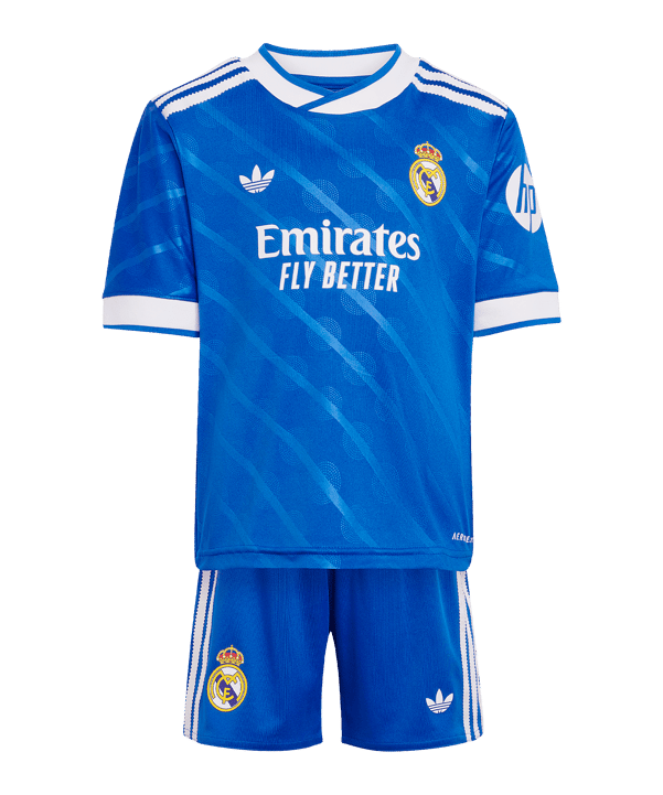adidas Real Madrid Trikot Set 3rd 2025/2026 Kids Blau - blau