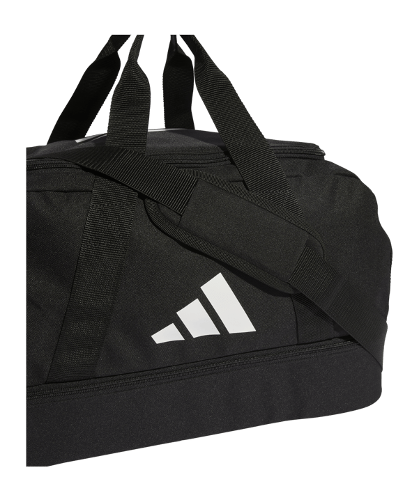adidas Tiro League Duffel Bag Gr. S Schwarz Weiss - schwarz