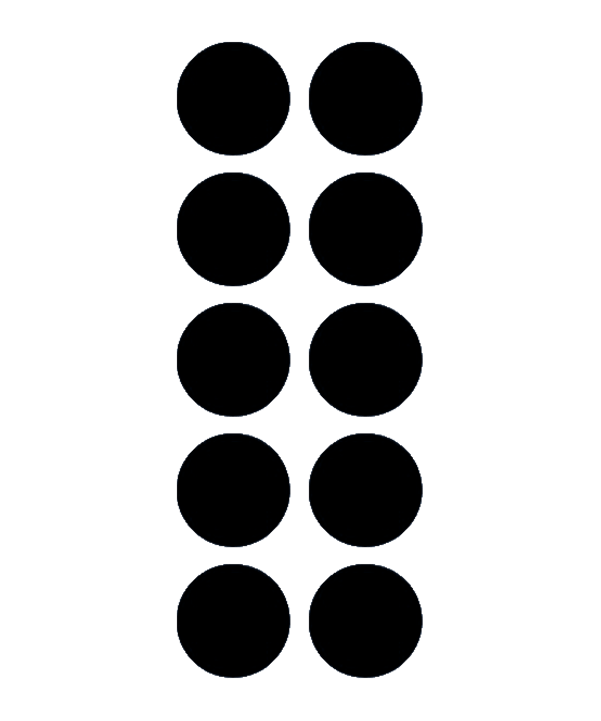 Cawila PRO Rundmagnet 10er Set 20mm Schwarz - schwarz