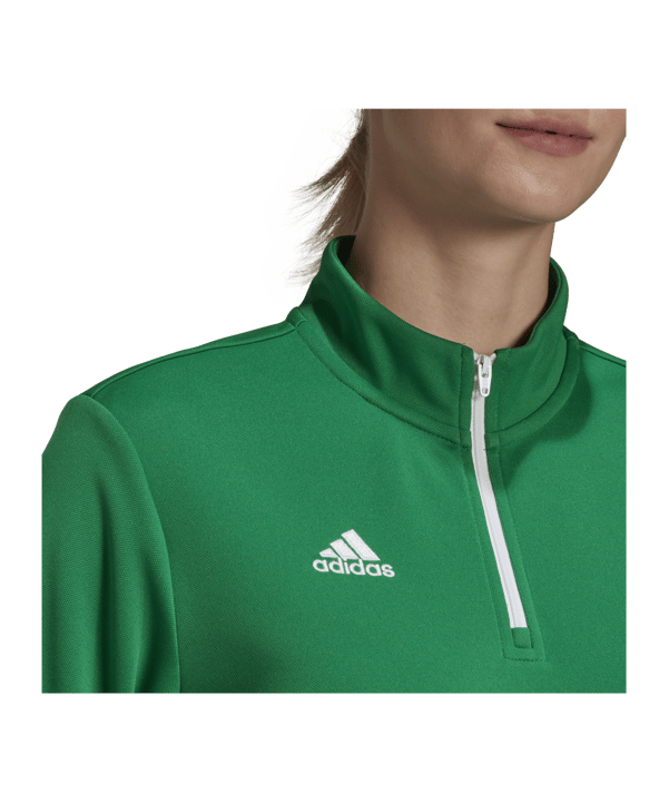 adidas Entrada 22 HalfZip Sweatshirt Damen Grün - gruen
