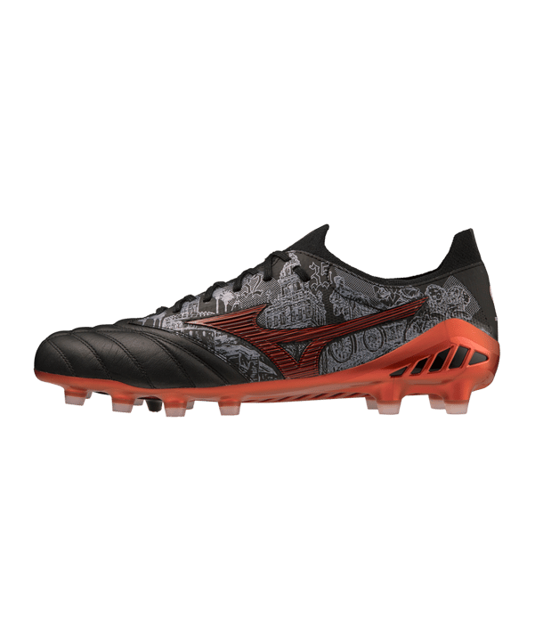 Mizuno Morelia Neo III Beta Made in Japan FG Sergio Ramos 4 Schwarz Rot F04 - schwarz
