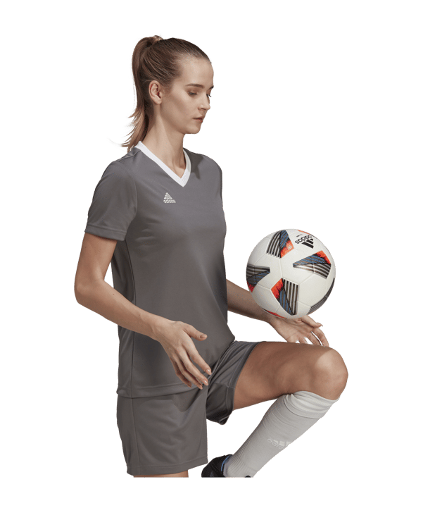 adidas Entrada 22 Trikot Damen Grau Weiss - grau