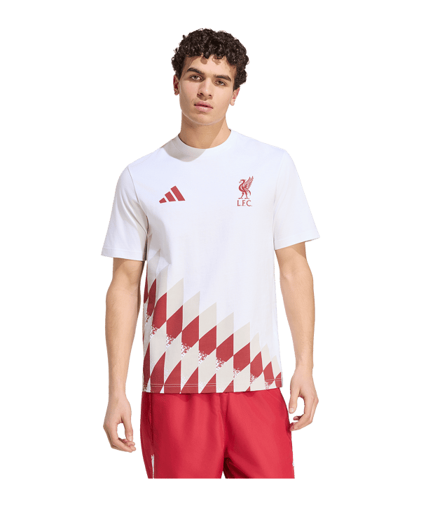 adidas FC Liverpool Stadium T-Shirt Weiß