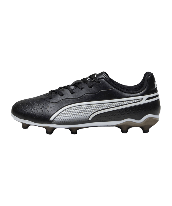 PUMA KING Match FG/AG Jr enfants noir blanc F01 - noir