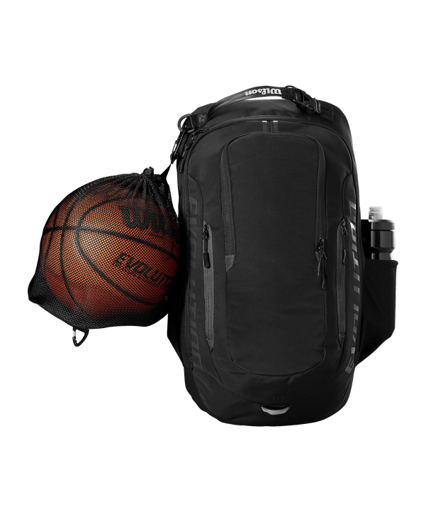 Wilson Evolution Basketball Rucksack Schwarz - schwarz