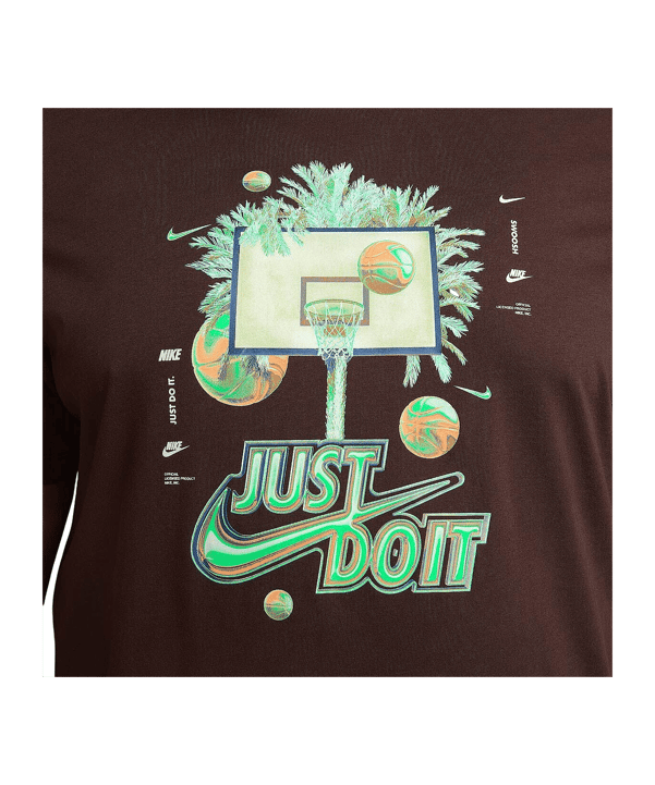 Nike Off Court Basketball T-Shirt Braun F227 - braun
