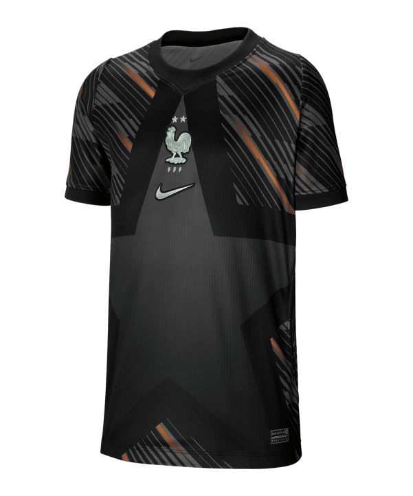 Nike FFF Frankreich Torwarttrikot WM 2026 Kids Schwarz F010 - schwarz