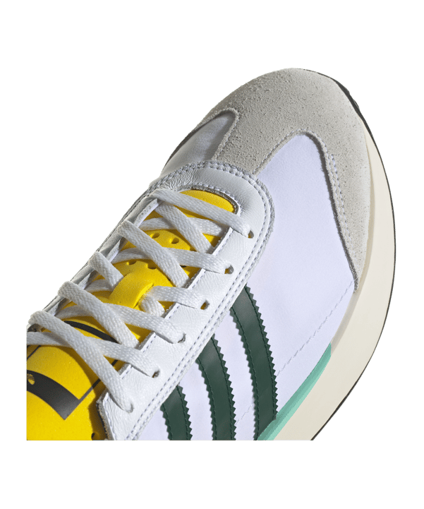 adidas Originals Country XLG Weiss Grün Gelb - weiss
