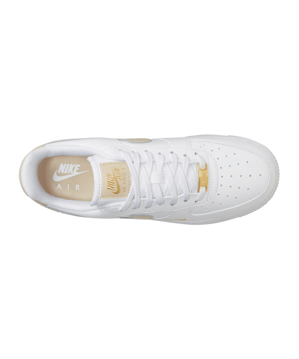 Nike Air Force 1 Weiss Beige F105 - weiss