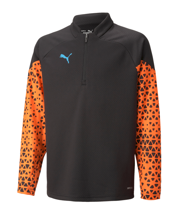 PUMA individualCUP HalfZip Sweatshirt Kids F50 - schwarz